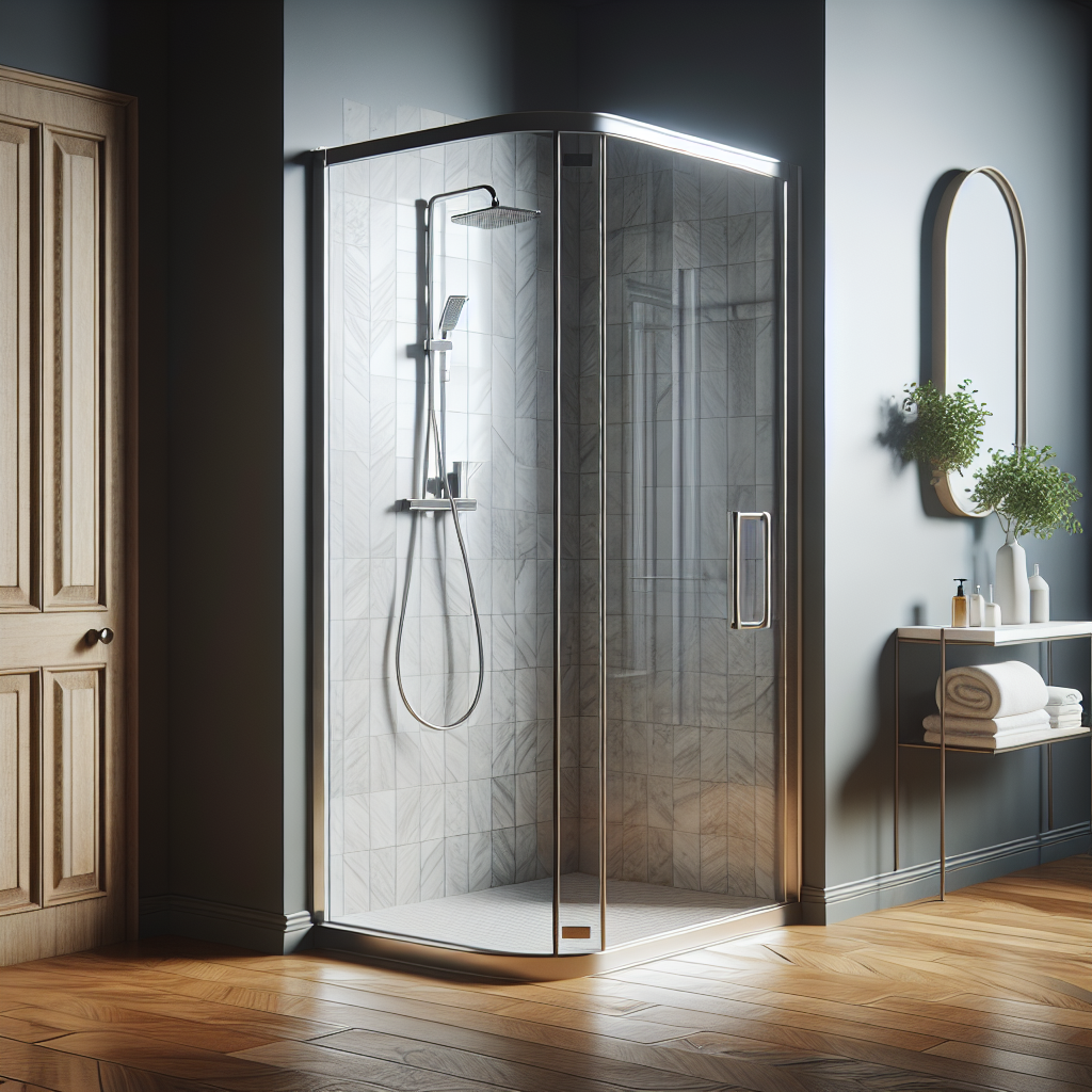 Classical yet modern swing shower doors brilliantly showing their design elegance 