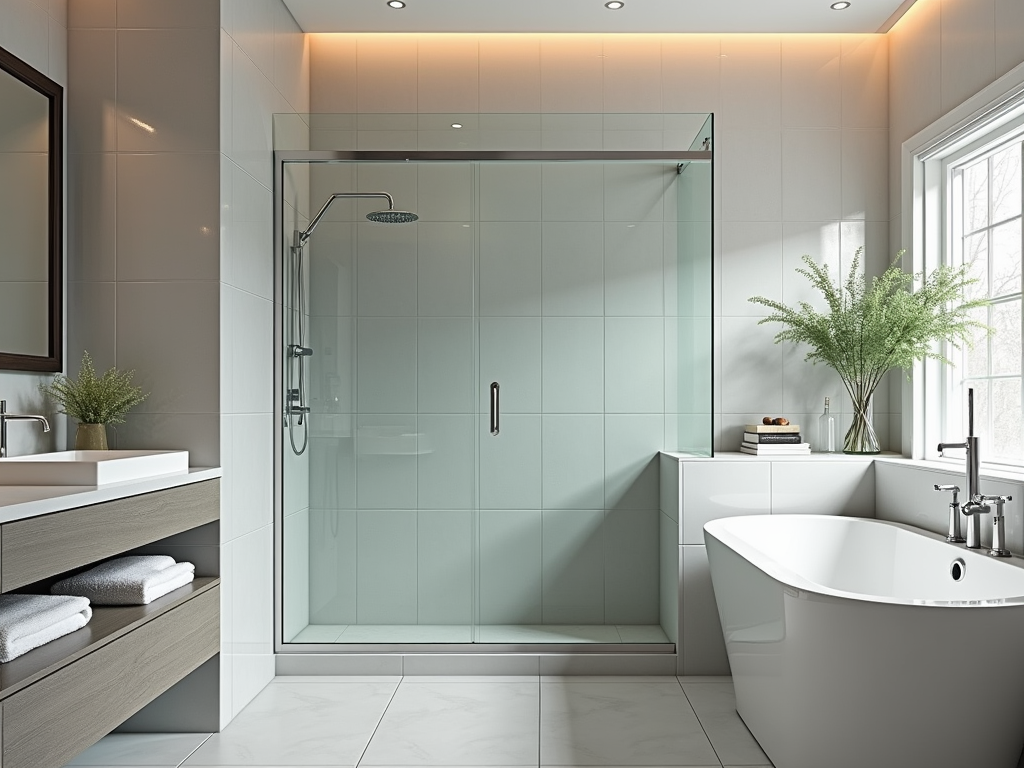 Glass Shower Door Installation in Needham MA – Deluxe Shower Doors