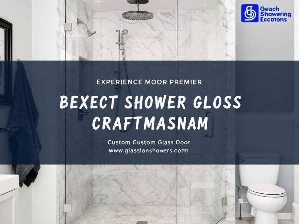 Expertly crafted custom shower door glass showcased in a modern, contemporary bathroom design in Boston.