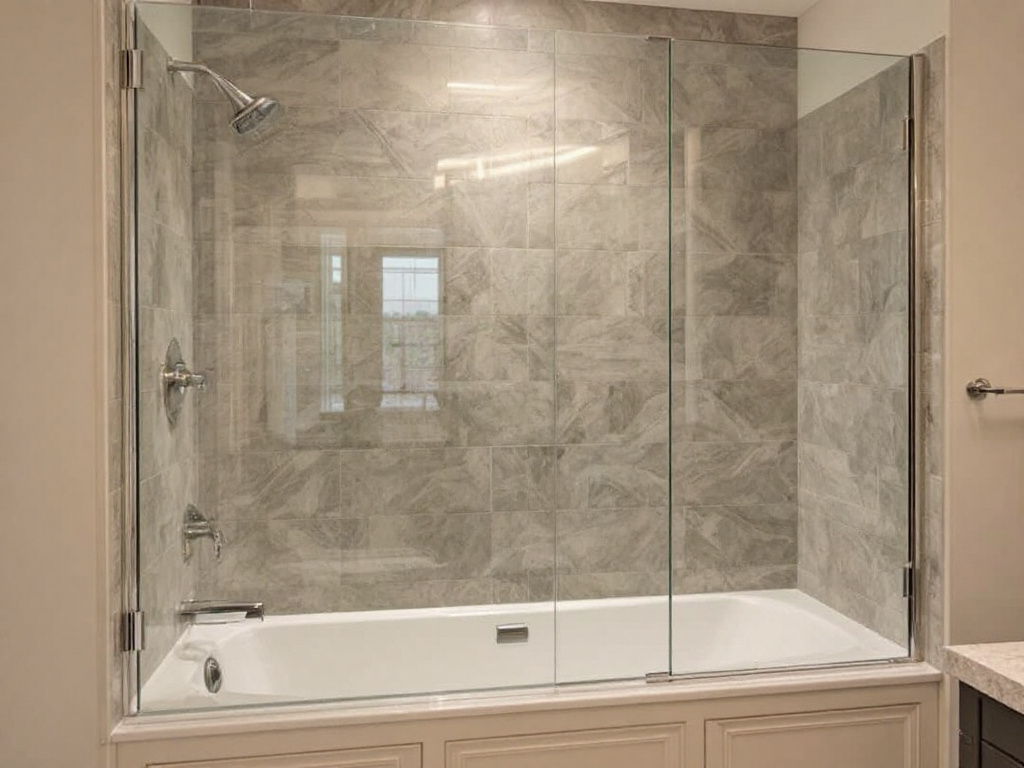 - An impressive, high-quality bathtub door installation near Medfield MA.