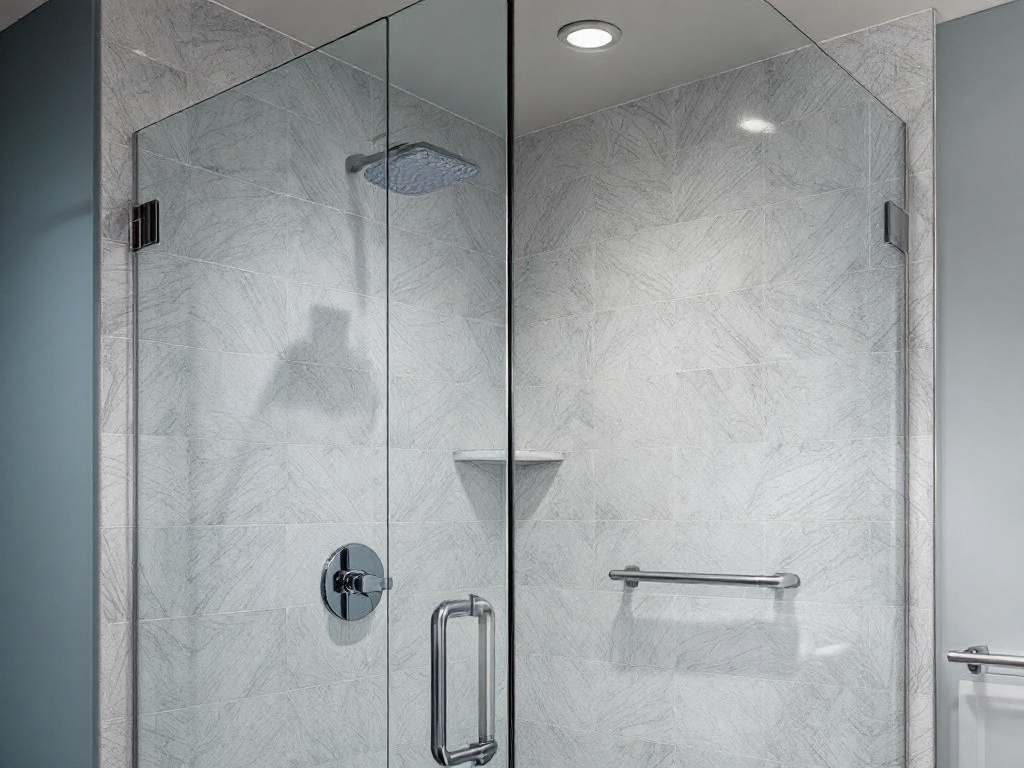 Sleek Custom Shower Door Design Installation in Boston Showcasing Modern Luxury